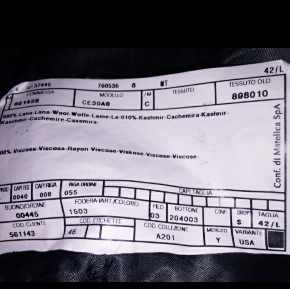 Armani Wool Cashmere overcoat - Picture 6 of 6